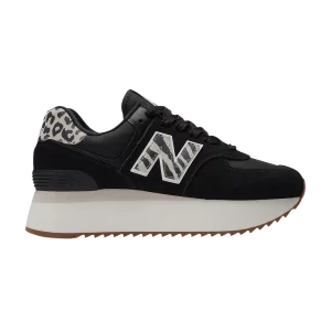 Baskets New Balance Wmns 574+ 'Black Animal Print' Noir/Moonbeam/Sea Salt WL574ZDA