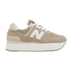 Baskets New Balance Wmns 574+ 'Driftwood Timberwolf 'Driftwood/Timberwolf/Blanc WL574ZSM