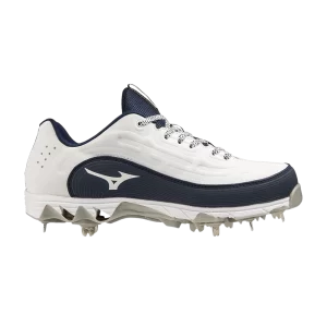 Baskets Mizuno Wmns 9-Spike 8 Low 'White Navy' Blanc/Marine 320689 0051