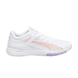 Baskets Puma Wmns Accelerate Turbo Court 'White Fire Orchid Violet 'Blanc/Fire Orchid/Vivid Violet/Gris Gris 107474 01