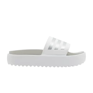 adidas Wmns Adilette Platform Slide 'White Zero Metallic' Blanc Nuage/Zéro Métallique/Gris Un IE9703