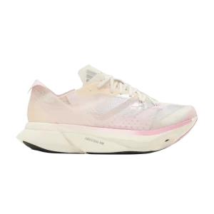Baskets adidas Wmns Adizero Adios Pro 3 'Sakura' Blanc craie/Argent métallique/Rose vif IG6425