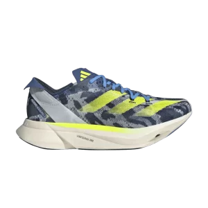 adidas Wmns Adizero Adios Pro 3 'Road to Records Pack' Blanc cristal/Citron radieux/Bleu éclaté IG6426