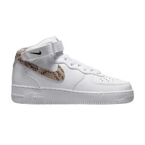 Nike Wmns Air Force 1 '07 Mid 'Snakeskin Swoosh 'Blanc/Noir/Sand Drift DD9625 101