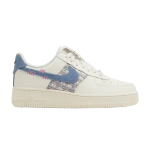Nike Wmns Air Force 1 Low '07 LX 'Denim Bouclé' Baskets Voile/Bleu Whisper/Ivoire Pâle/Pinksicle/Cacao FJ7740 141