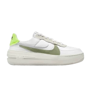 Nike Wmns Air Force 1 PLT.AF.ORM 'White Oil Green' Blanc/Voile/Volt/Oil vert FJ4739 100