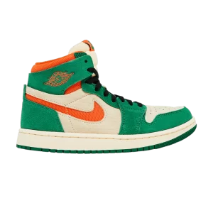 Femme Air Jordan 1 High Zoom Comfort 2 'Pine Green' Vert pin/Mousseline/Noir/Orange brillant DV1305 308
