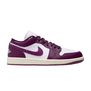 Wmns Air Jordan 1 Low 'Bordeaux' Baskets Blanc/Voile/Bordeaux DC0774 161