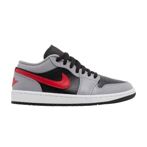 Femme Air Jordan 1 Low 'Cement Fire Red' Gris ciment/Rouge feu/Noir/Blanc FZ4183 002