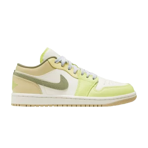 Nike Wmns Air Jordan 1 Low 'Sail Pale Citron' Blanc voile/Vert pétrole/Vert lime clair FD9906 131