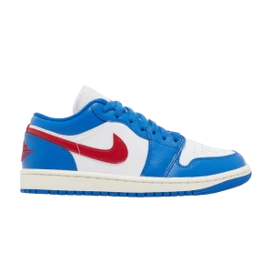 Femme Air Jordan 1 Low 'Sport Blue Gym Red' Bleu Sport/Rouge/Blanc/Voile DC0774 416