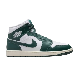 Femme Air Jordan 1 Mid 'Oxidized Green' Blanc/Voile/Vert oxydé BQ6472 133