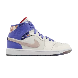 Baskets Wmns Air Jordan 1 Mid SE 'Valentine's Day Bouquet' Voile/Blanc/Université Rouge/Fossil Stone FD4331 121