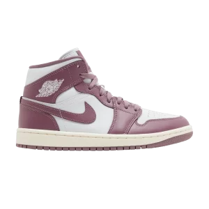 Femme Air Jordan 1 Mid 'Sky J Mauve' Baskets Platine pur/Sky Jay Move/Voile BQ6472 050