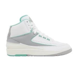 Wmns Air Jordan 2 Retro 'Crystal Mint' Baskets Blanc/Crystal Mint/Bronze rouge métallique/Gris loup/Voile FN6755 100