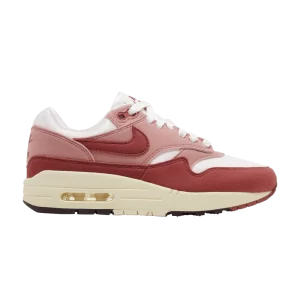 Nike Wmns Air Max 1 'Red Stardust' Baskets Voile/Cèdre/Rouge Stardust/Lait de Coco/Noir DZ2628 103
