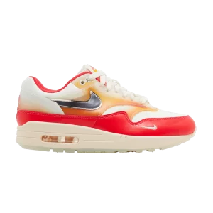 Nike Wmns Air Max 1 'Soft Vinyl' Baskets Voile/Argent Métallique/Rouge Sirène/Cadran Solaire/Gyave Glace/À peine Vert FN7683 133