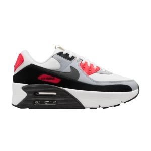 Nike Wmns Air Max 90 LV9 'Infrared' Baskets Blanc sommet/Noir/Gris loup/Gris fumée FD4328 101