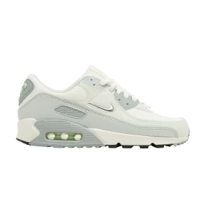 Nike Wmns Air Max 90 SE 'Molten Metal' Baskets Voile/Argent Métallique/Verre de Mer FN6948 100