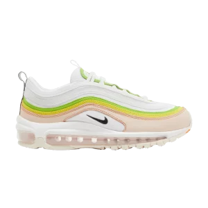 Nike Wmns Air Max 97 'Feel Love' Baskets Blanc/Rose perle/Vert action/Noir FD0870 100