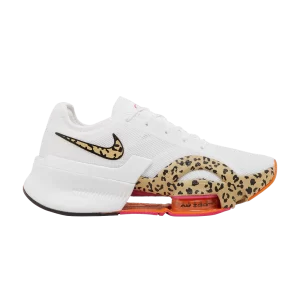 Baskets Nike Wmns Air Zoom SuperRep 3 'Leopard' Blanc/Noir/Rose élémentaire/Herbe de blé DV3026 100