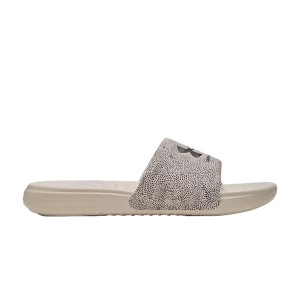 Under Armour Wmns Ansa Graphic Slide 'Animal Print' Baskets Brouillard/Noir 3024436 117
