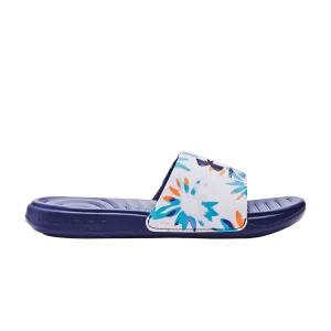 Under Armour Wmns Ansa Graphic Slide 'Floral' Baskets Blanc/Bleu Sonar 3024436 115
