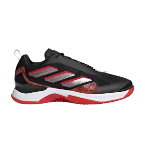 adidas Wmns Avacourt Clay Court 'Black Scarlet' Baskets Noir/Taupe Métallisé/Meilleur Écarlate HQ8409