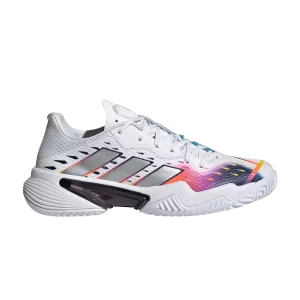 adidas Wmns Barricade 'White Silver Metallic' Baskets Blanc Nuage/Argent Métallique/Bleu Vif GW3817