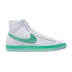 Nike Wmns Blazer Mid '77 'Chenille Swoosh – Green Fade 'Blanc/Vert à peine/Marron clair Bubble gum/Vert printemps FJ4547 100