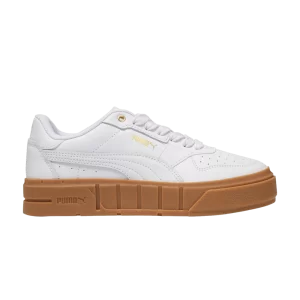 Baskets Puma Wmns Cali Court Leather 'White Gold Gum 'Blanc/Blanc/Or 393802 09