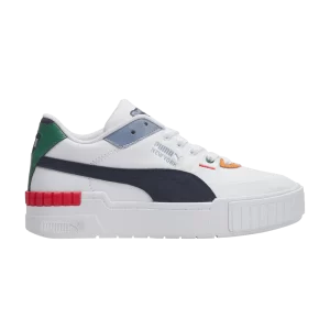 Puma Wmns Cali Sport 'NYC Flagship' Baskets Blanc/Nuit parisienne/Vigne 393340 01