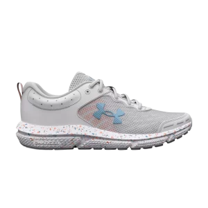 Under Armour Wmns Charged Assert 10 Wide 'Paint Splatter' Baskets Halo Gris/Blizzard 3027093 100