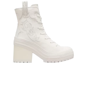 Converse Wmns Chuck 70 De Luxe Heel Platform High 'Western Broderie' Baskets Vintage blanc/Vintage blanc A10335C