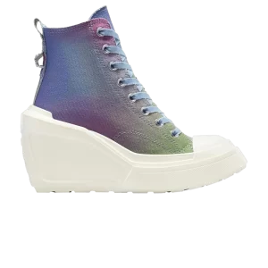 Converse Wmns Chuck 70 De Luxe Wedge Platform High 'Denim Ombre' Baskets Bleu/Aigrette/Multi A10309C