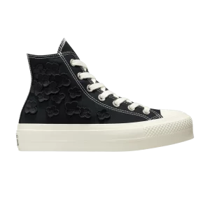 Converse Wmns Chuck Taylor All Star Lift High '3D Flowers' Baskets Noir/Noir/Aigrette A09099C