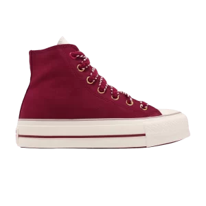 Converse Wmns Chuck Taylor All Star Lift High 'Year of the Dragon' Baskets Brique pour ruelle/Aigrette/Rouge A09106C