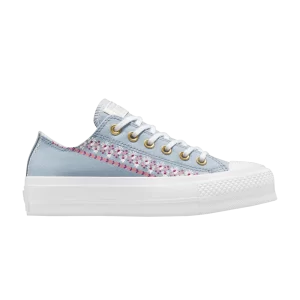 Converse Wmns Chuck Taylor All Star Lift Low 'Free Spirit Florals' Baskets De Bleu/Violet Quantique A12051C