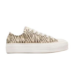Converse Wmns Chuck Taylor All Star Lift Low 'Zebra Print' Baskets Egret/Egret/Smoke du moteur A10959C