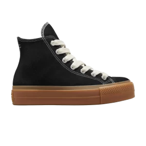 Converse Wmns Chuck Taylor All Star Lift Platform High 'Black Honey Gum' Baskets Noir/Eucalyptus miel/Aigrette A10460C