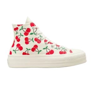 Converse Wmns Chuck Taylor All Star Lift Platform High 'Cherries' Baskets Aigrette/Rouge/Vert A08096C