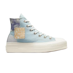 Converse Wmns Chuck Taylor All Star Lift Platform High 'Denim Patchwork' Baskets Bleu/Bleu/Aigrette A06821C