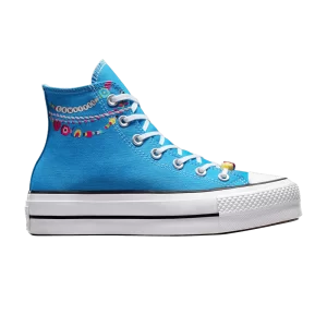 Converse Wmns Chuck Taylor All Star Lift Platform High 'Bracelet brodé' Baskets Dial Up Bleu/Blanc A06844C