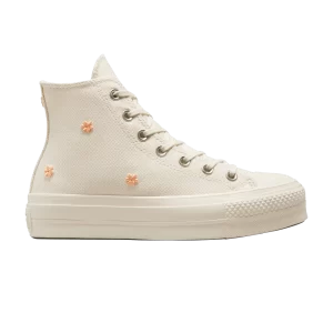 Converse Wmns Chuck Taylor All Star Lift Platform High 'Pearls' Baskets Ivoire naturel/Impulsion royale A05972C