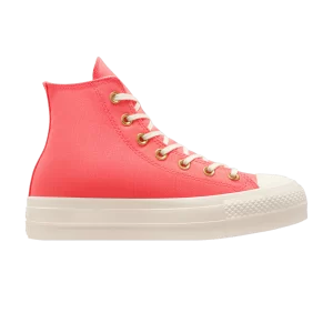 Converse Wmns Chuck Taylor All Star Lift Platform High 'Watermelon Slushy' Baskets Pastèque douce/Aigrette/Blanc A09914F