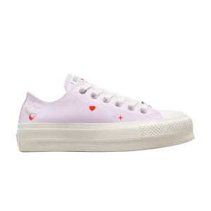 Converse Wmns Chuck Taylor All Star Lift Platform Low 'Y2K Heart' Baskets Lilas Jour/Aigrette/Fever Dream A09115C