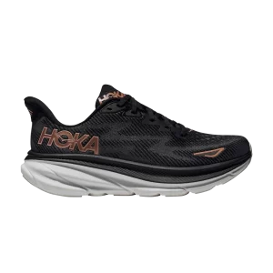 HOKA Wmns Clifton 9 'Black Rose Gold' Baskets Noir/Or rose 1127896 BRGL