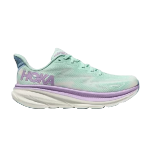 HOKA Wmns Clifton 9 'Sunlit Ocean Lilac Mist' Baskets Océan ensoleillé/Brouillard lilas 1127896 SOLM