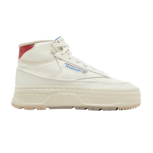 Reebok Wmns Club C Geo Mid 'Chalk Flash Red' Craie/Rouge/Bleu Vectoriel GZ4935