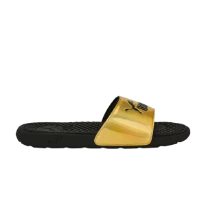 Puma Wmns Cool Cat Distressed Slide 'Team Gold' Baskets Or Team/Noir 386722 02